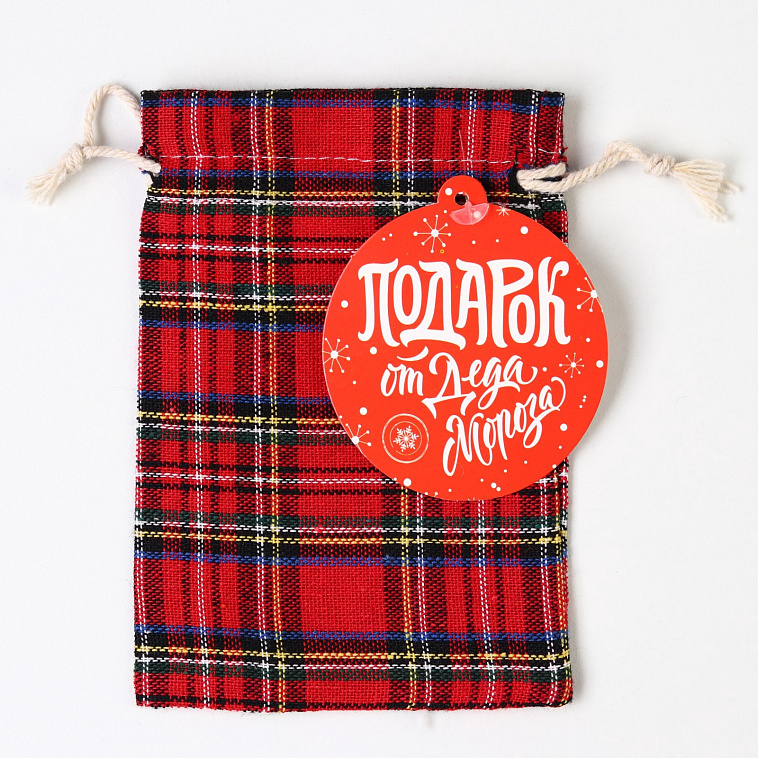 Мешок подарочный "Новый год", 10 х 14 см +/- 1.5 см 606x758